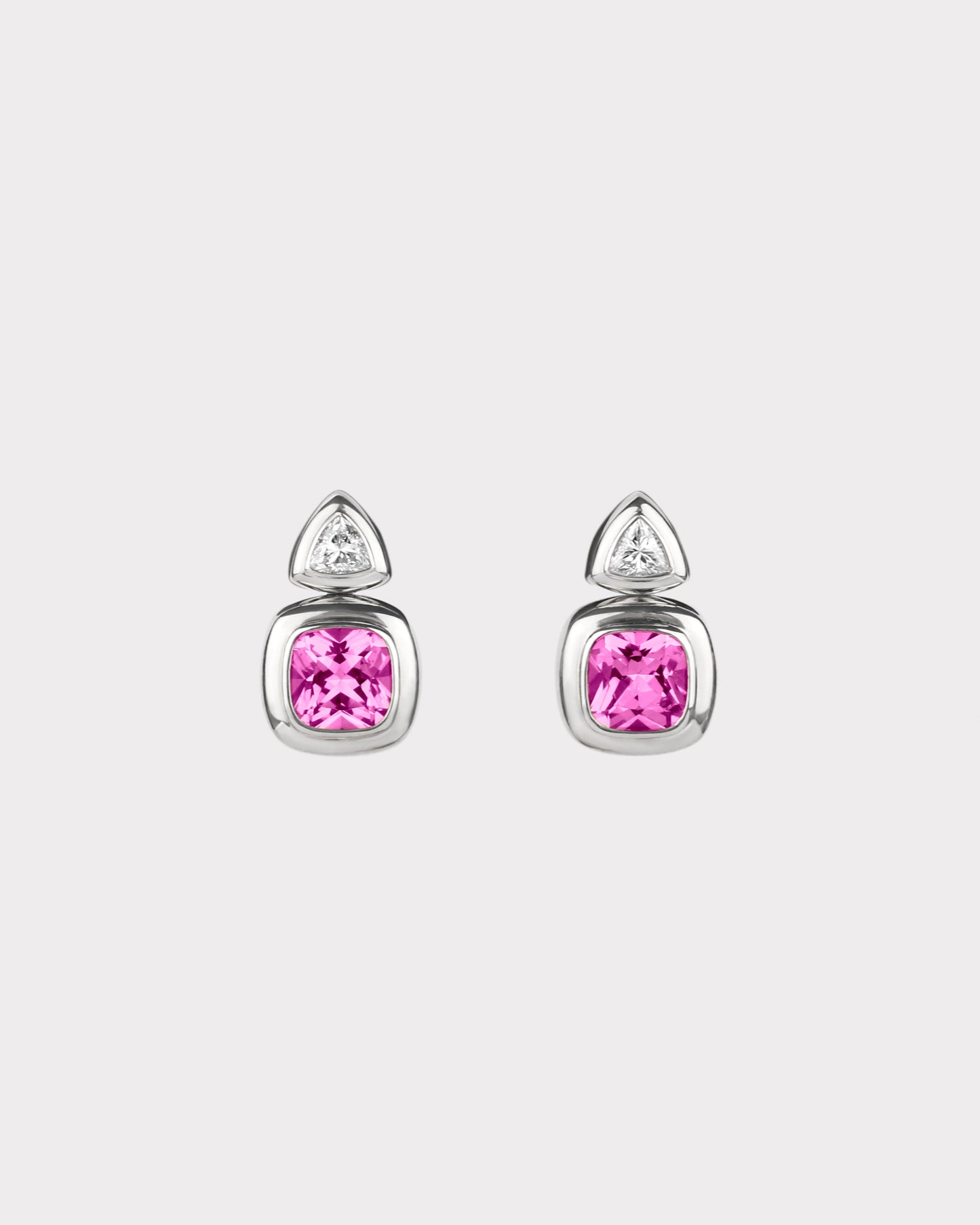 Puff Drop Earrings in 18K Gold