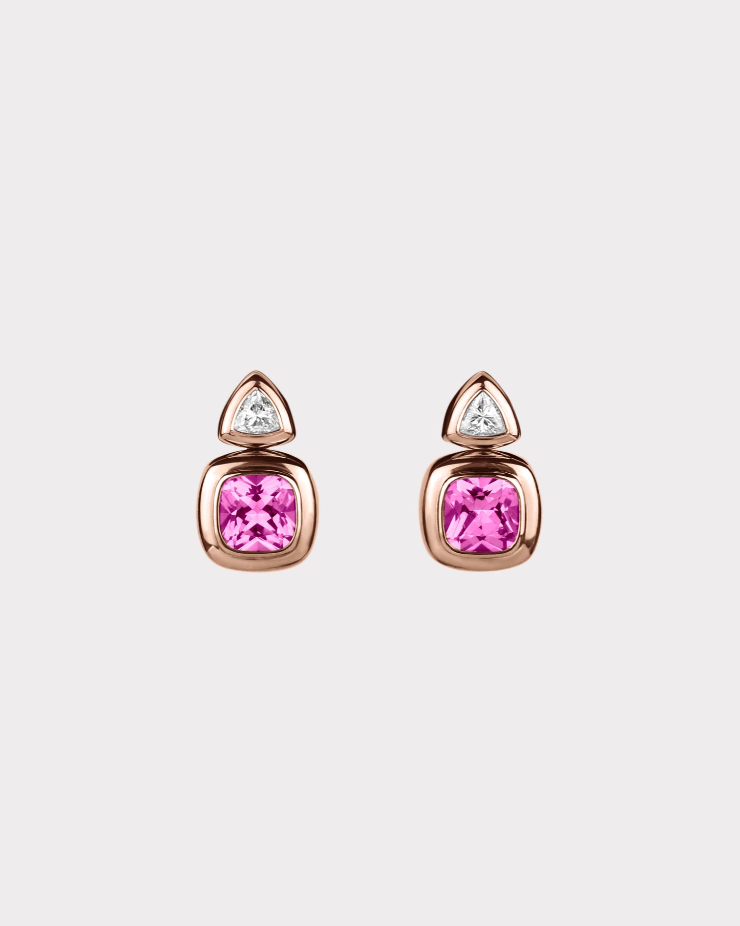 Puff Drop Earrings in 18K Gold