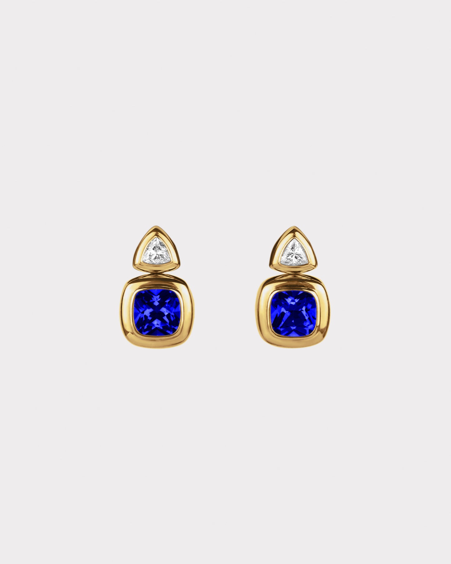 Puff Drop Earrings in 18K Gold