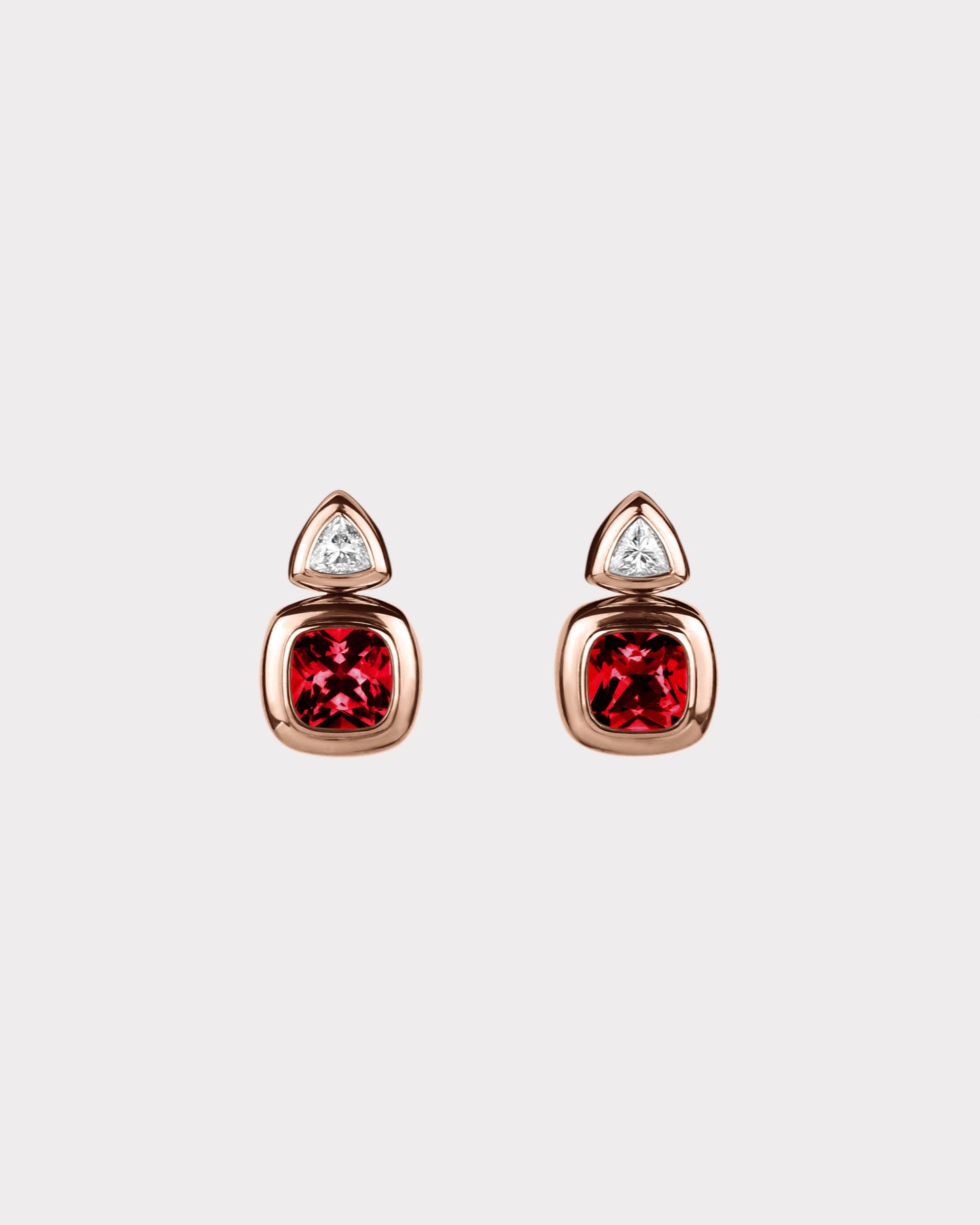 Puff Drop Earrings in 18K Gold