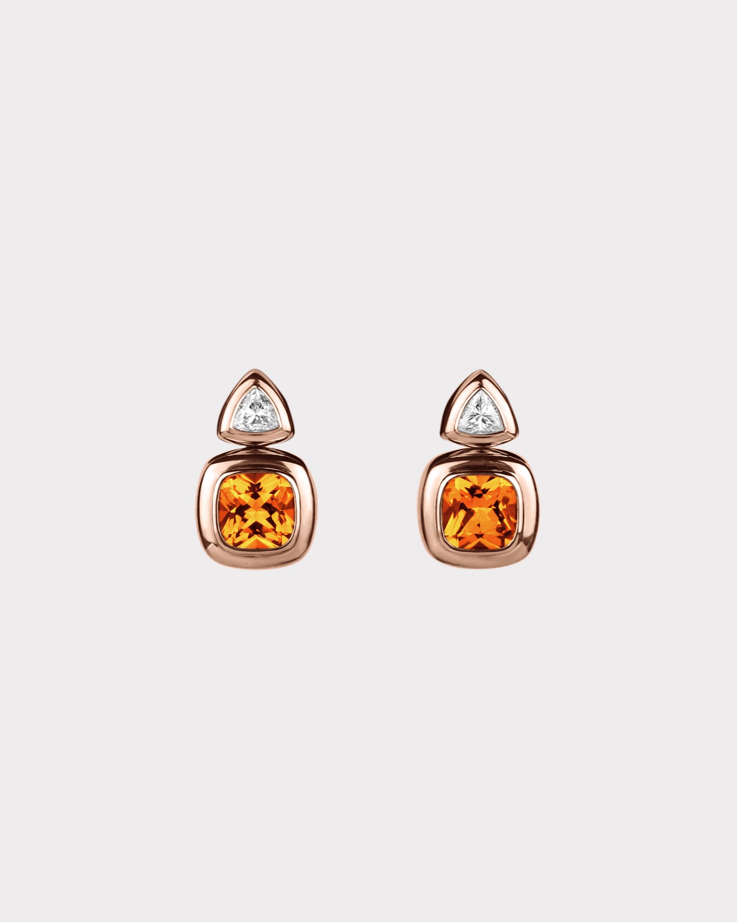 Puff Drop Earrings in 18K Gold