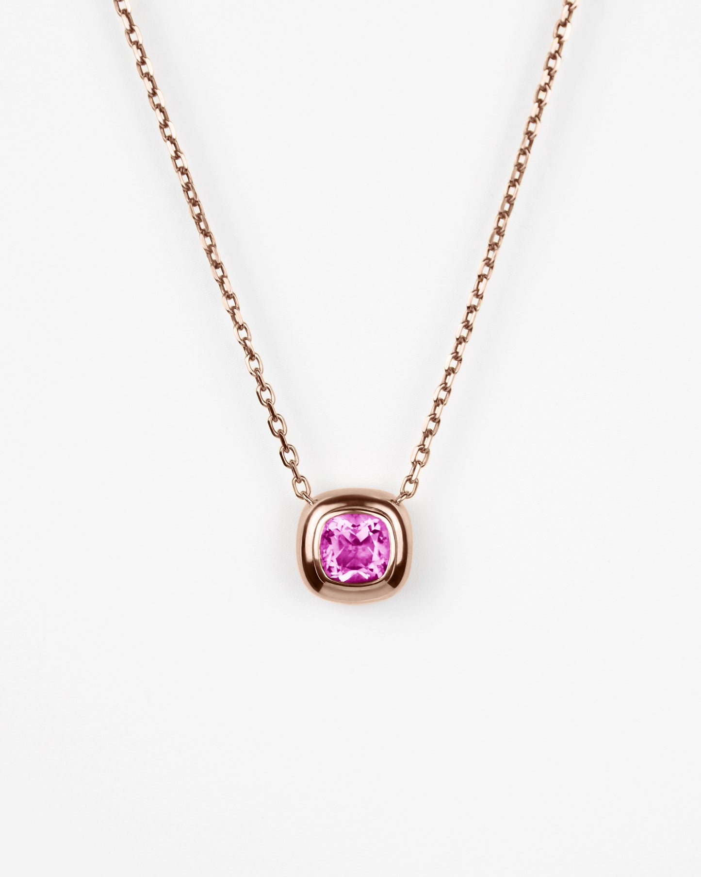 Large Puff Pendant in 18K Gold