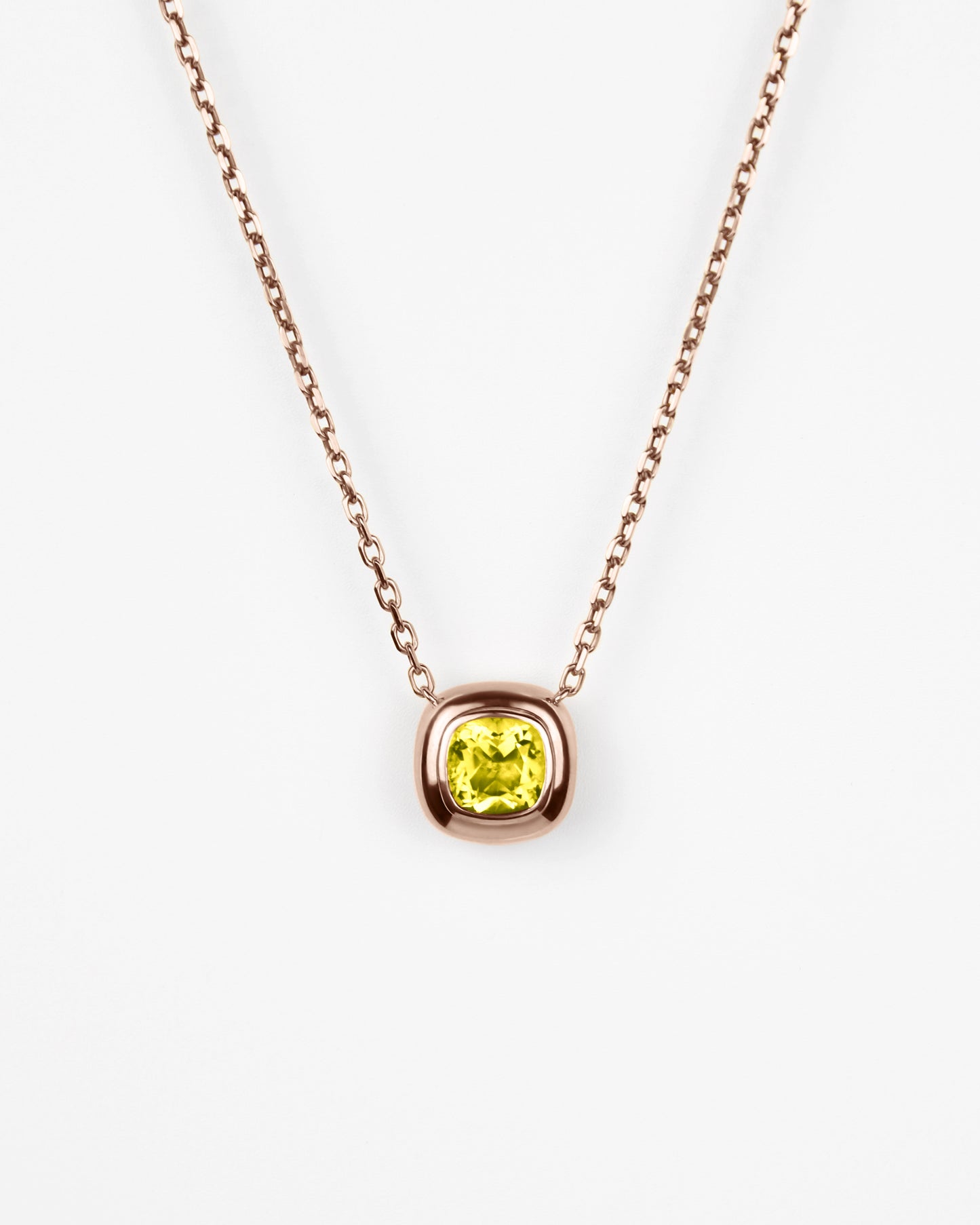 Large Puff Pendant in 18K Gold