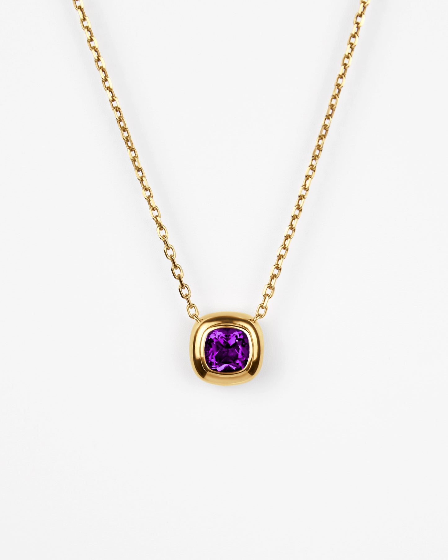 Large Puff Pendant in 18K Gold