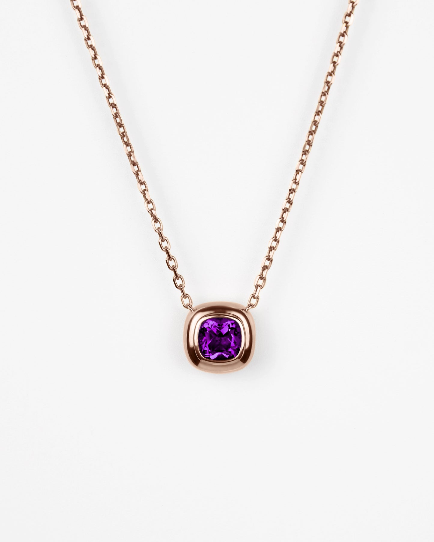 Large Puff Pendant in 18K Gold
