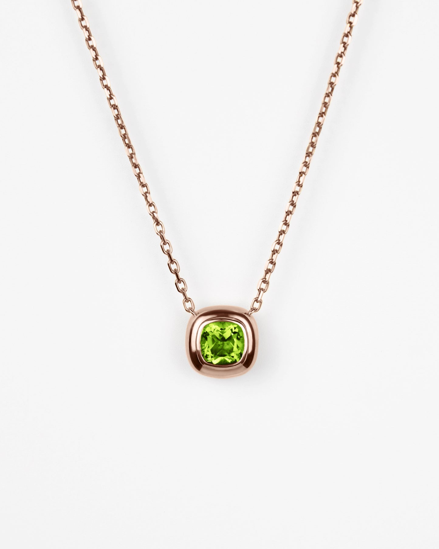 Large Puff Pendant in 18K Gold