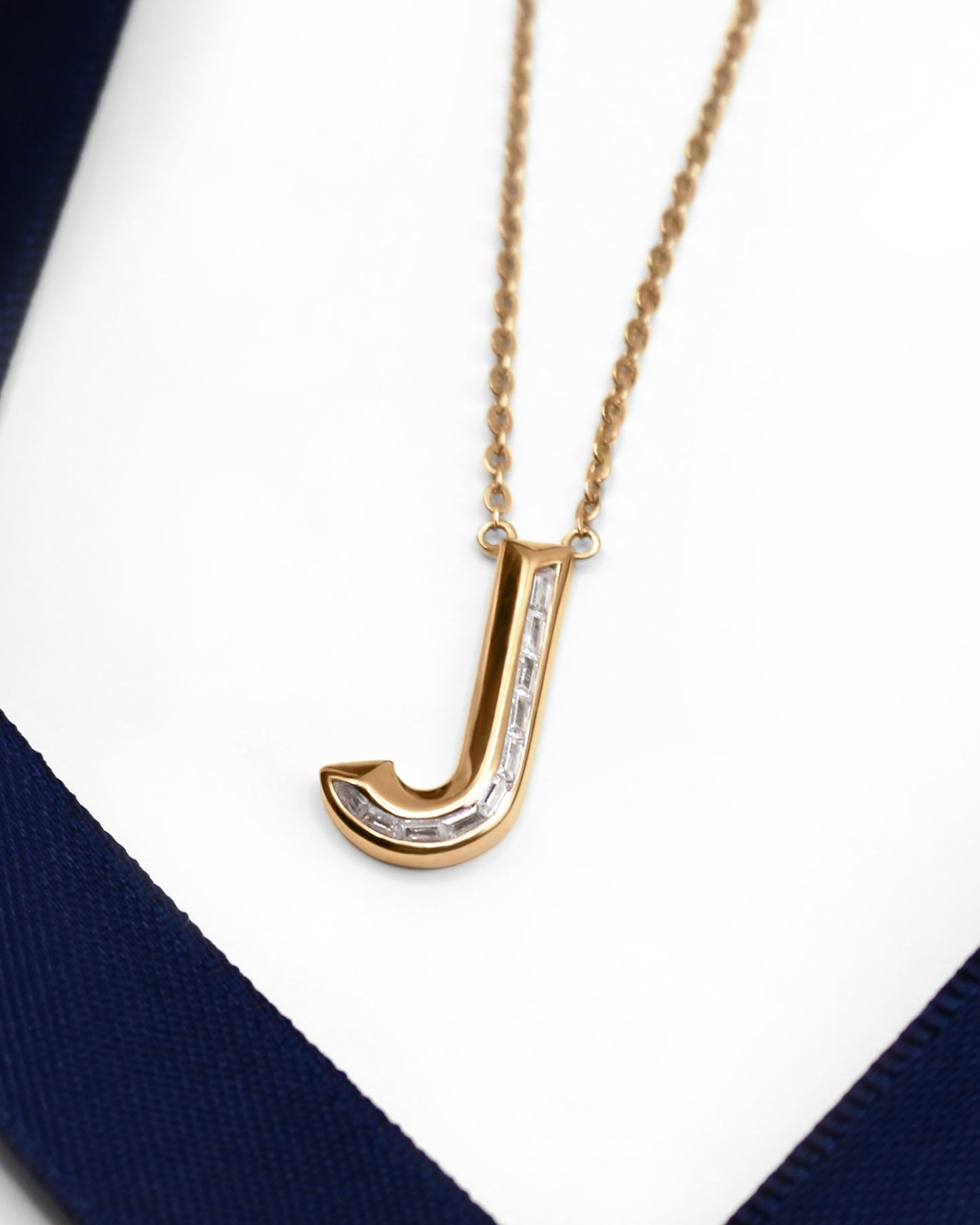 Diamond Initial Pendant in 18K Gold