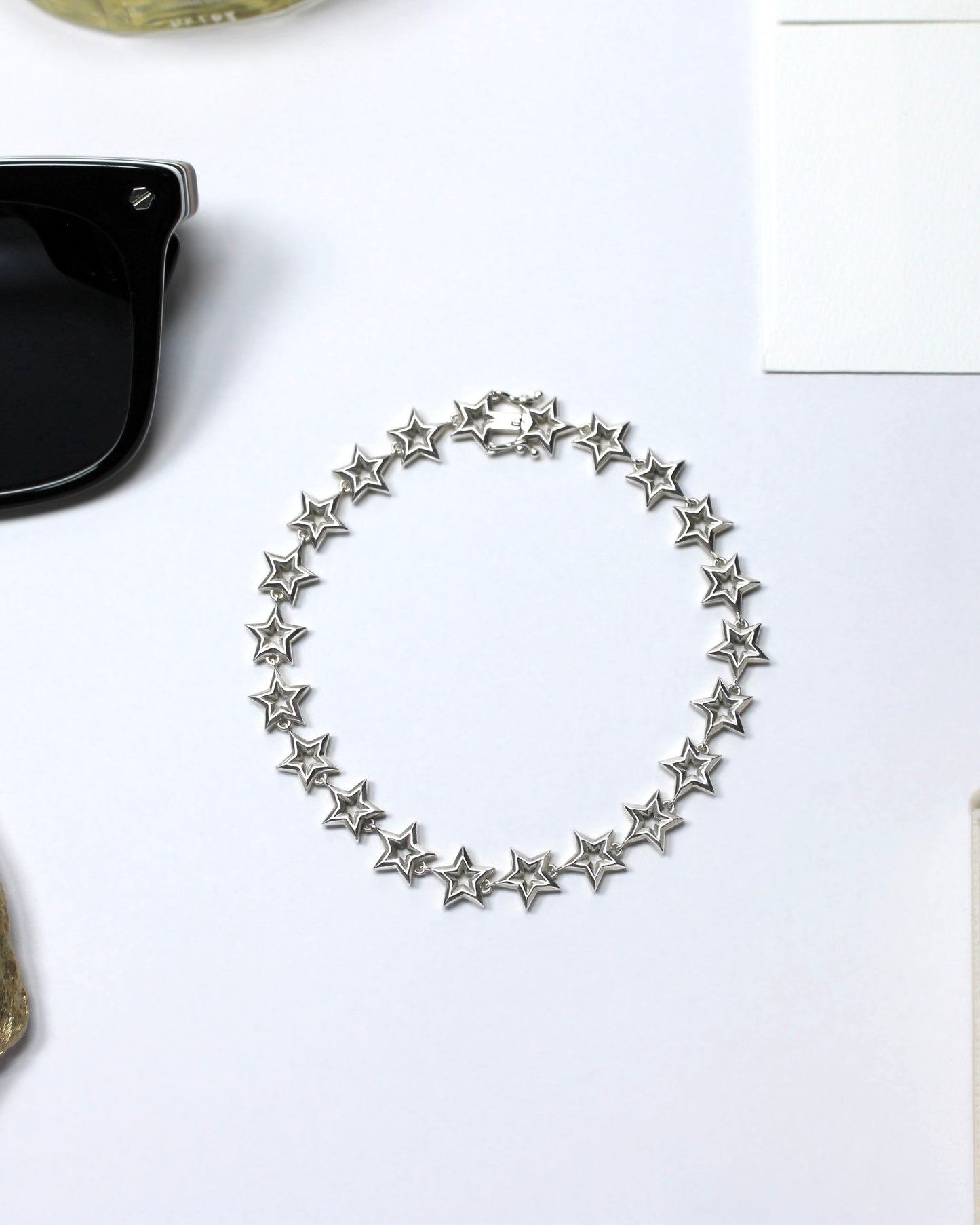 Star Link Bracelet in Sterling Silver