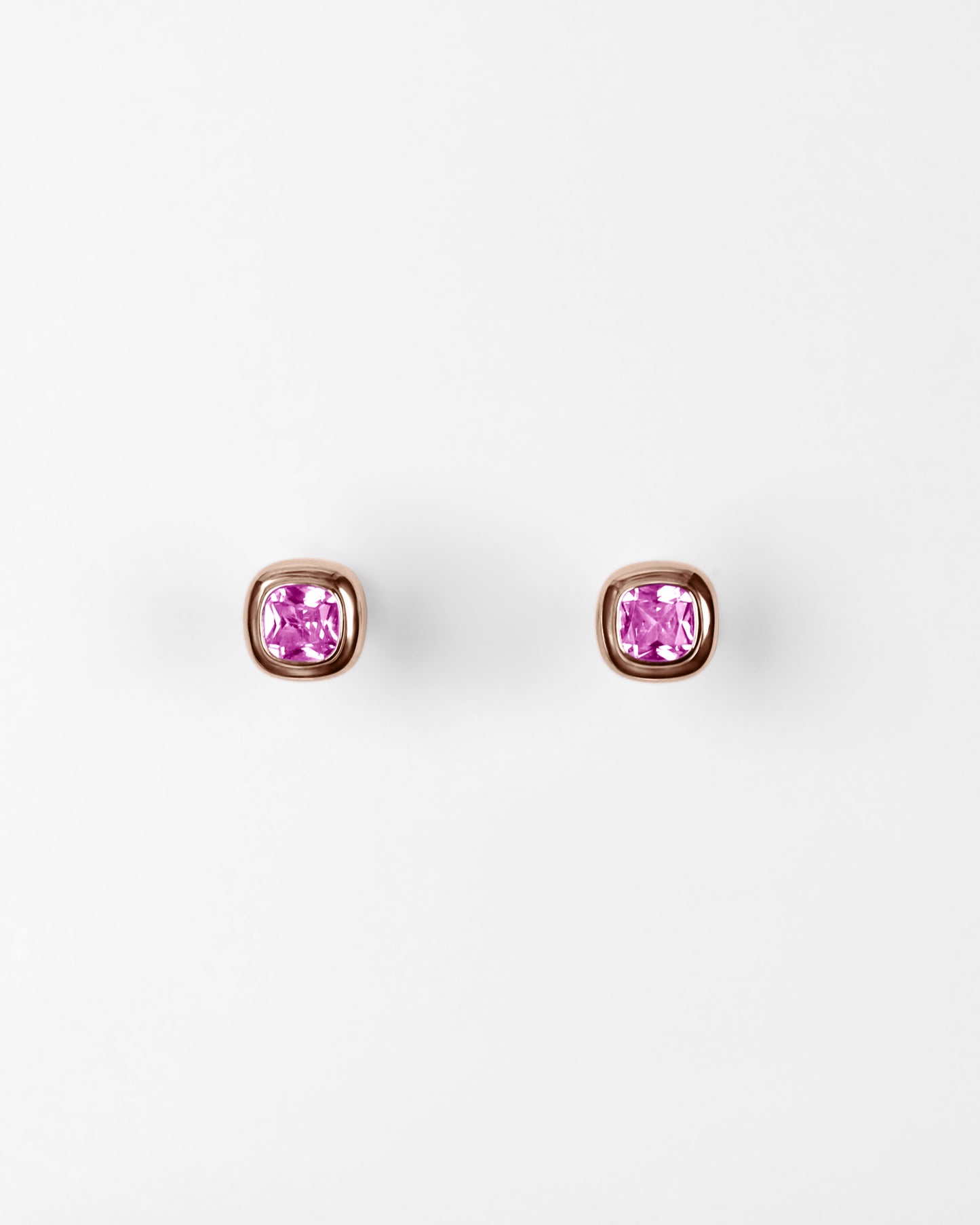 Puff Stud Earrings in 18K Gold