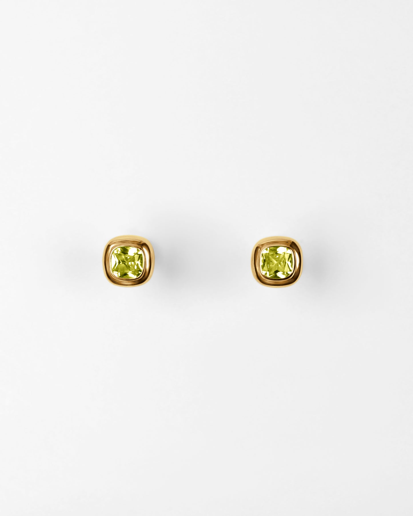Puff Stud Earrings in 18K Gold