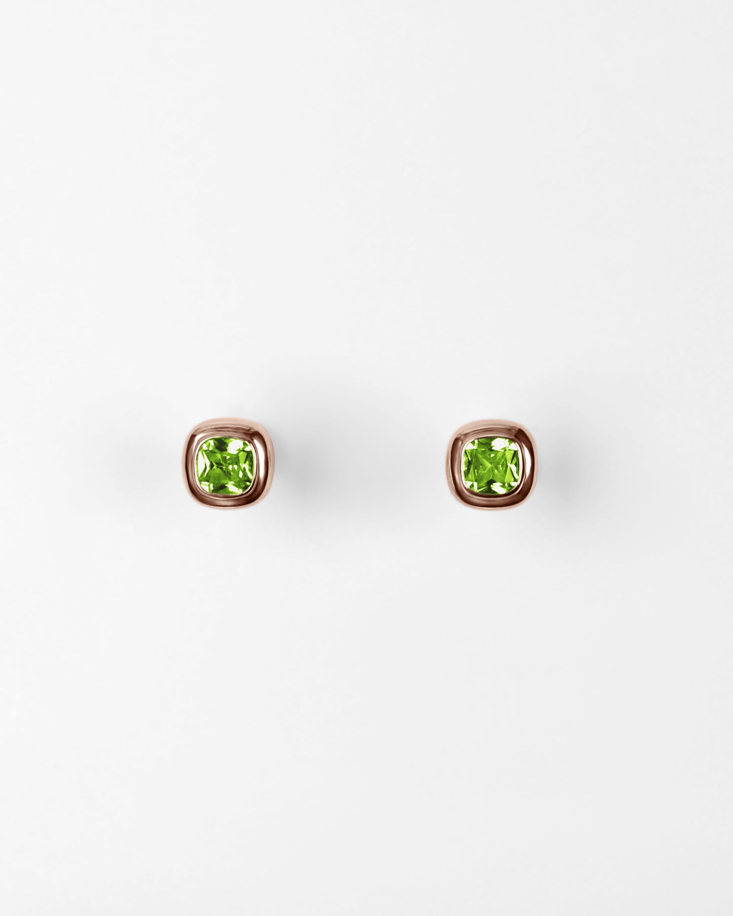 Puff Stud Earrings in 18K Gold