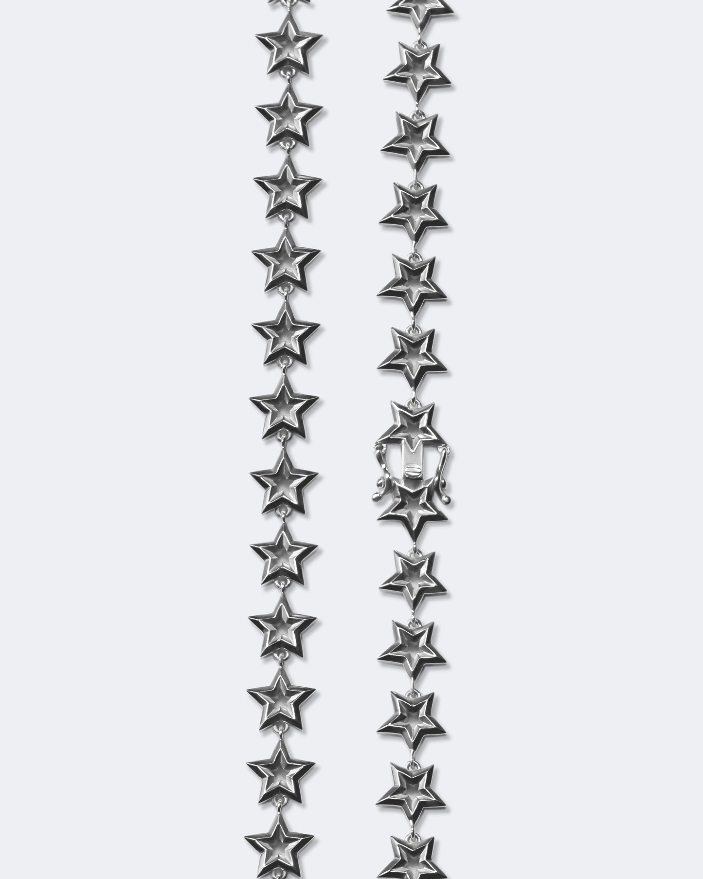 Star Link Necklace in Sterling Silver
