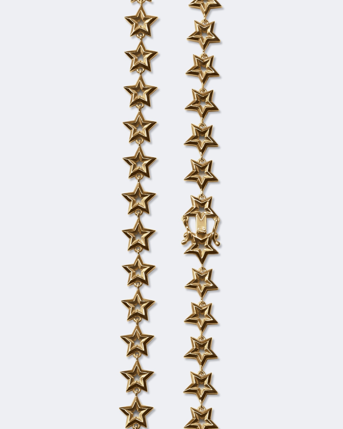 Star Link Necklace in 18K Gold