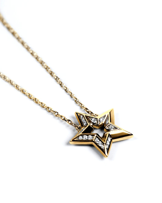 Lucky Star Diamond Pendant in 18K Gold