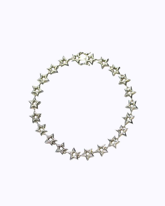 Star Link Bracelet in Sterling Silver