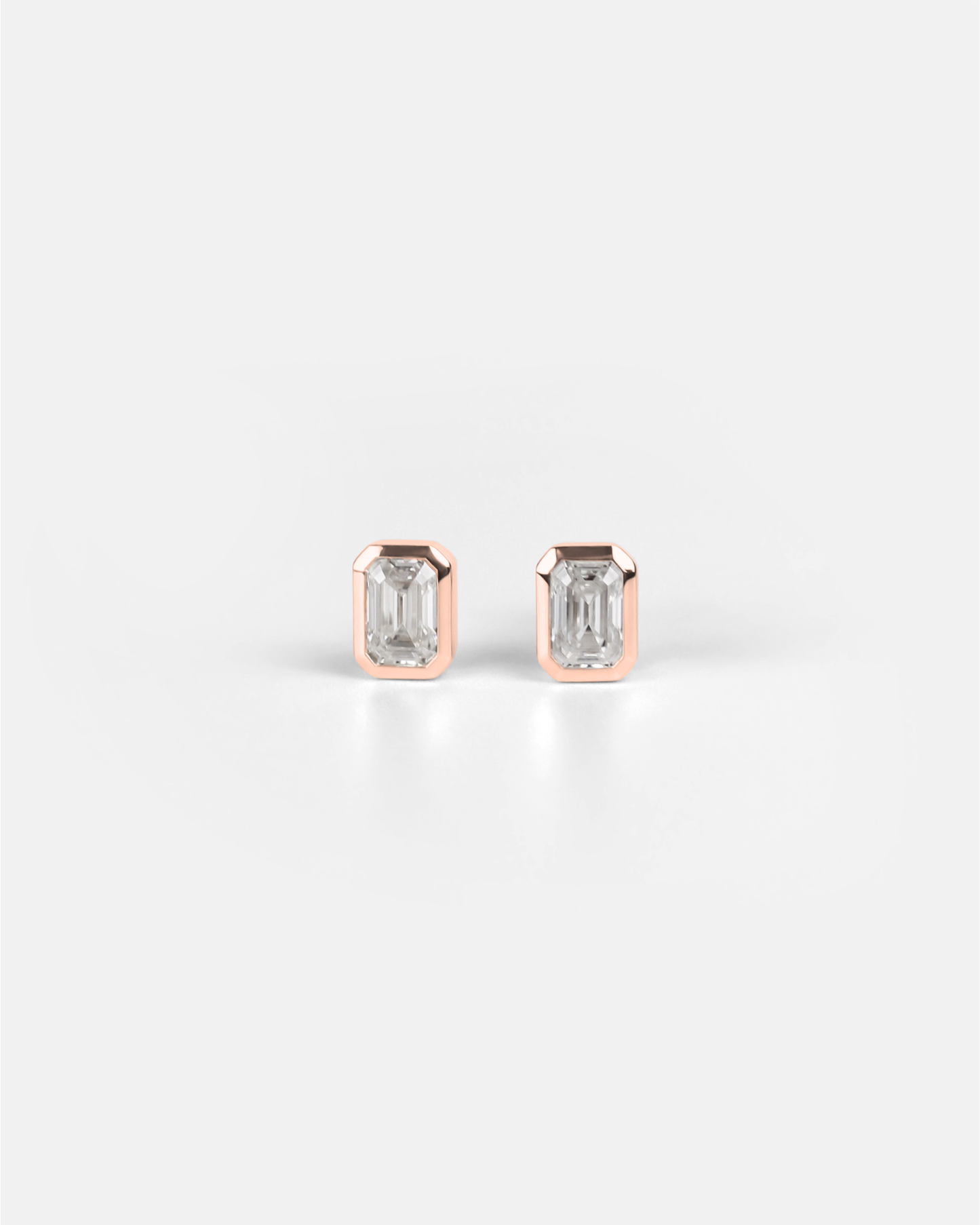 Brix Stud Earrings in 18K Gold