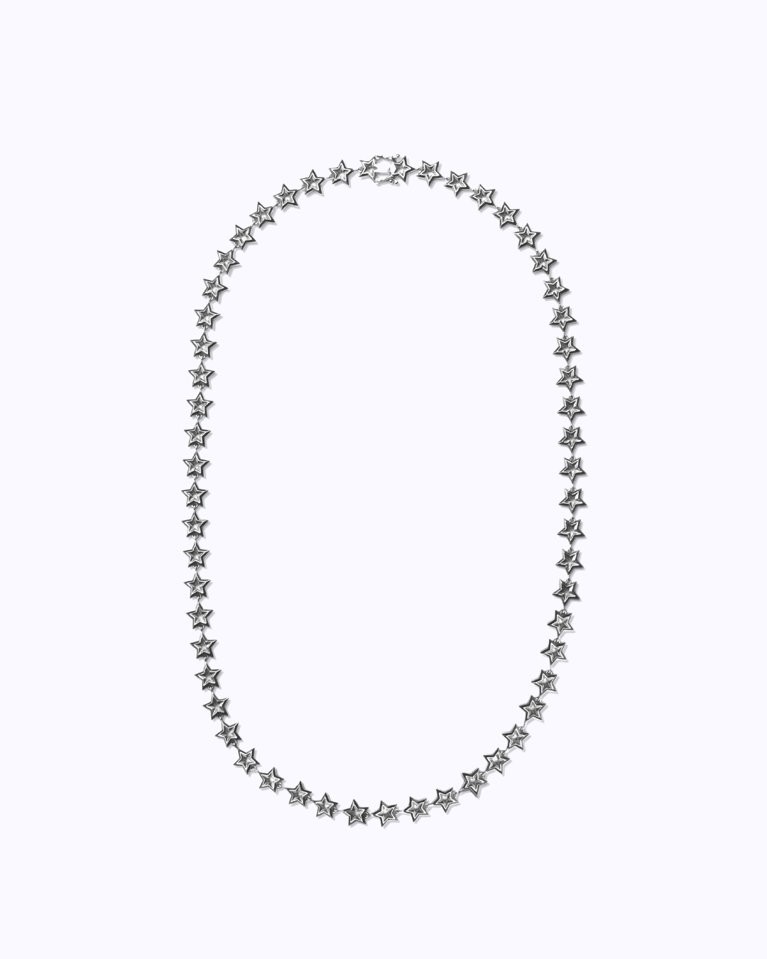 Star Link Necklace in Sterling Silver