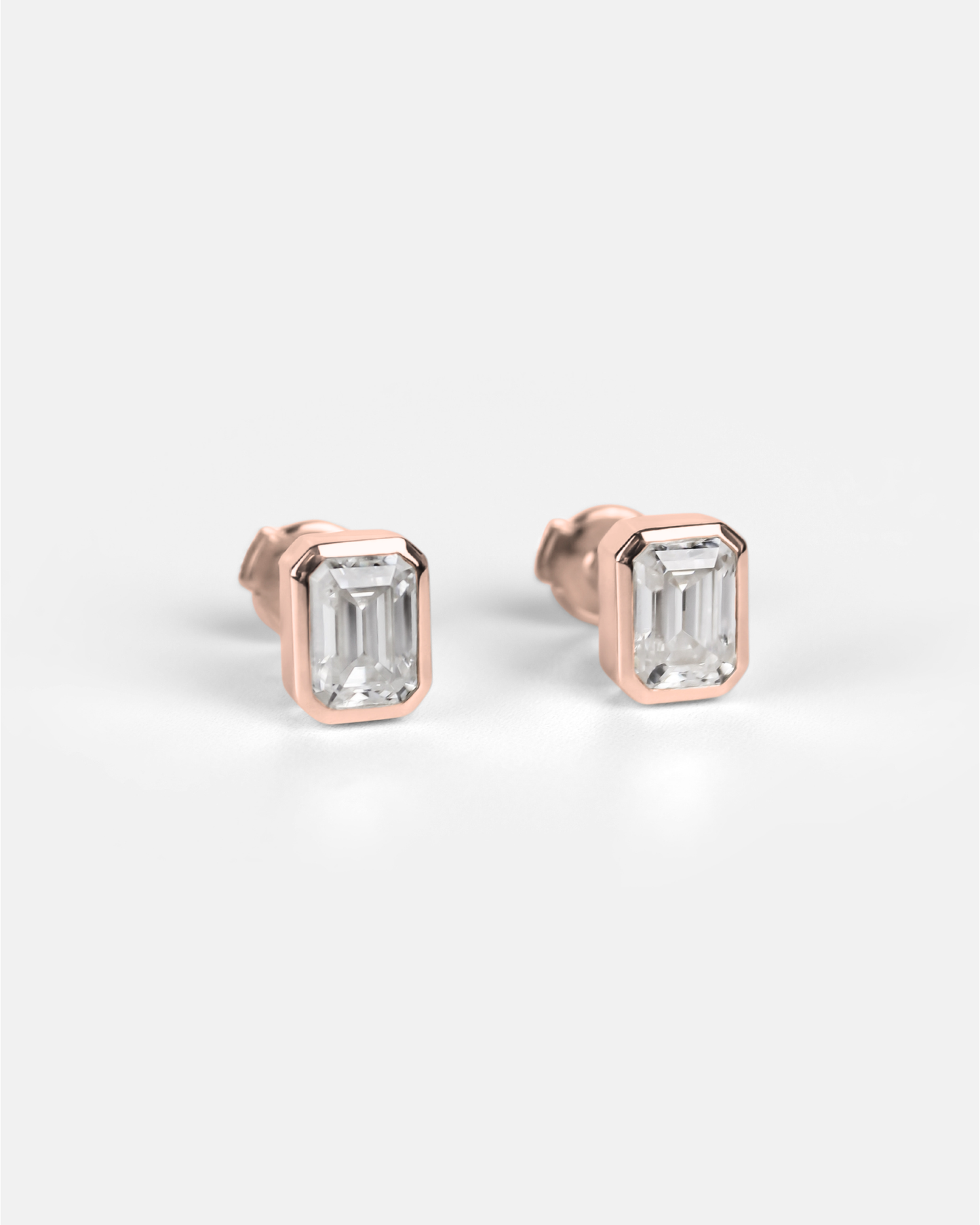 Brix Stud Earrings in 18K Gold