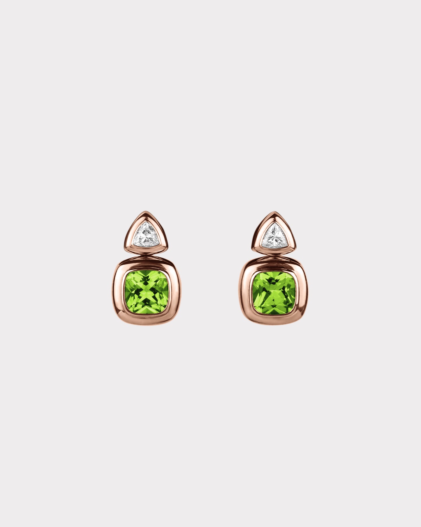 Puff Drop Earrings in 18K Gold