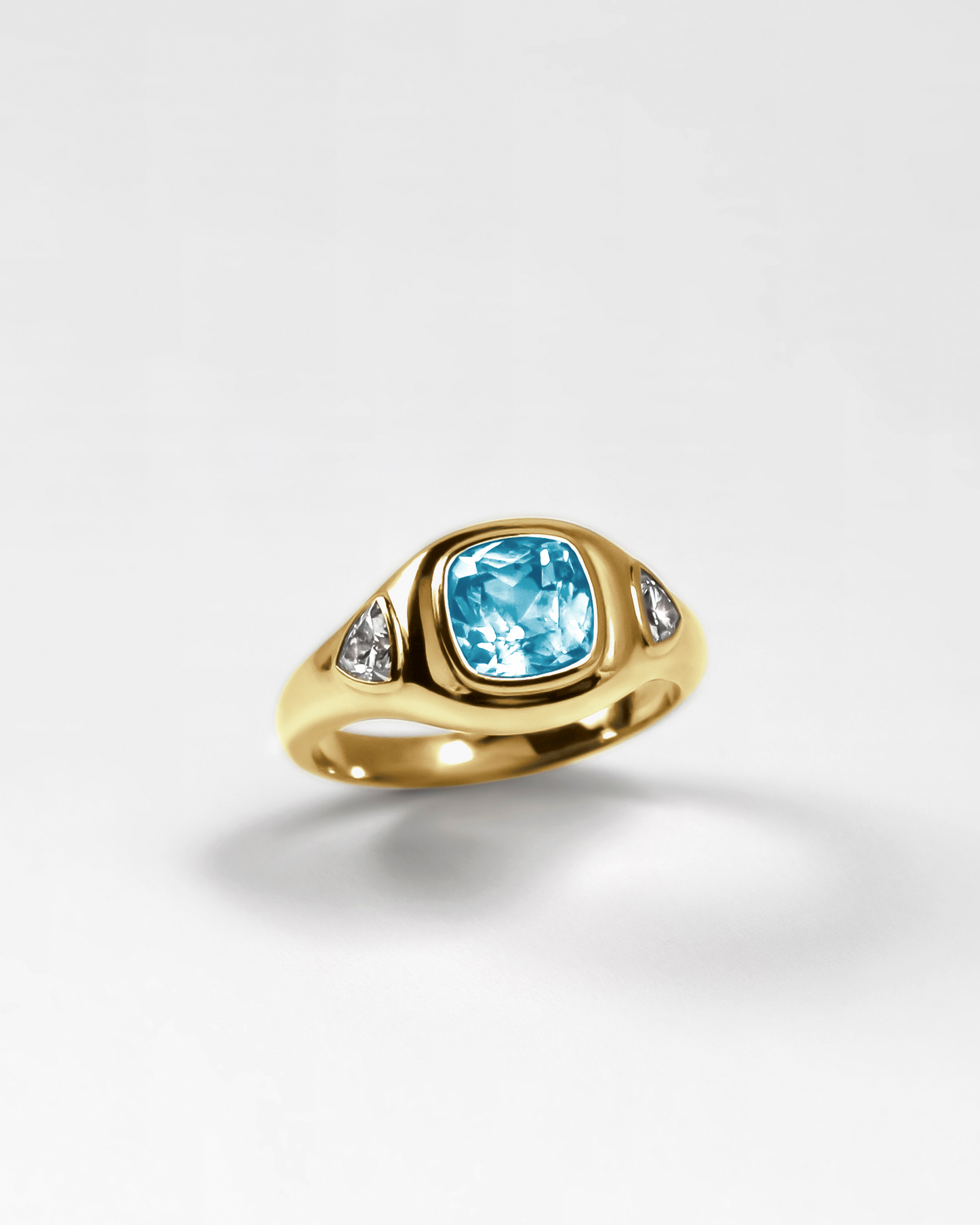 Puff Ring in 18K Gold
