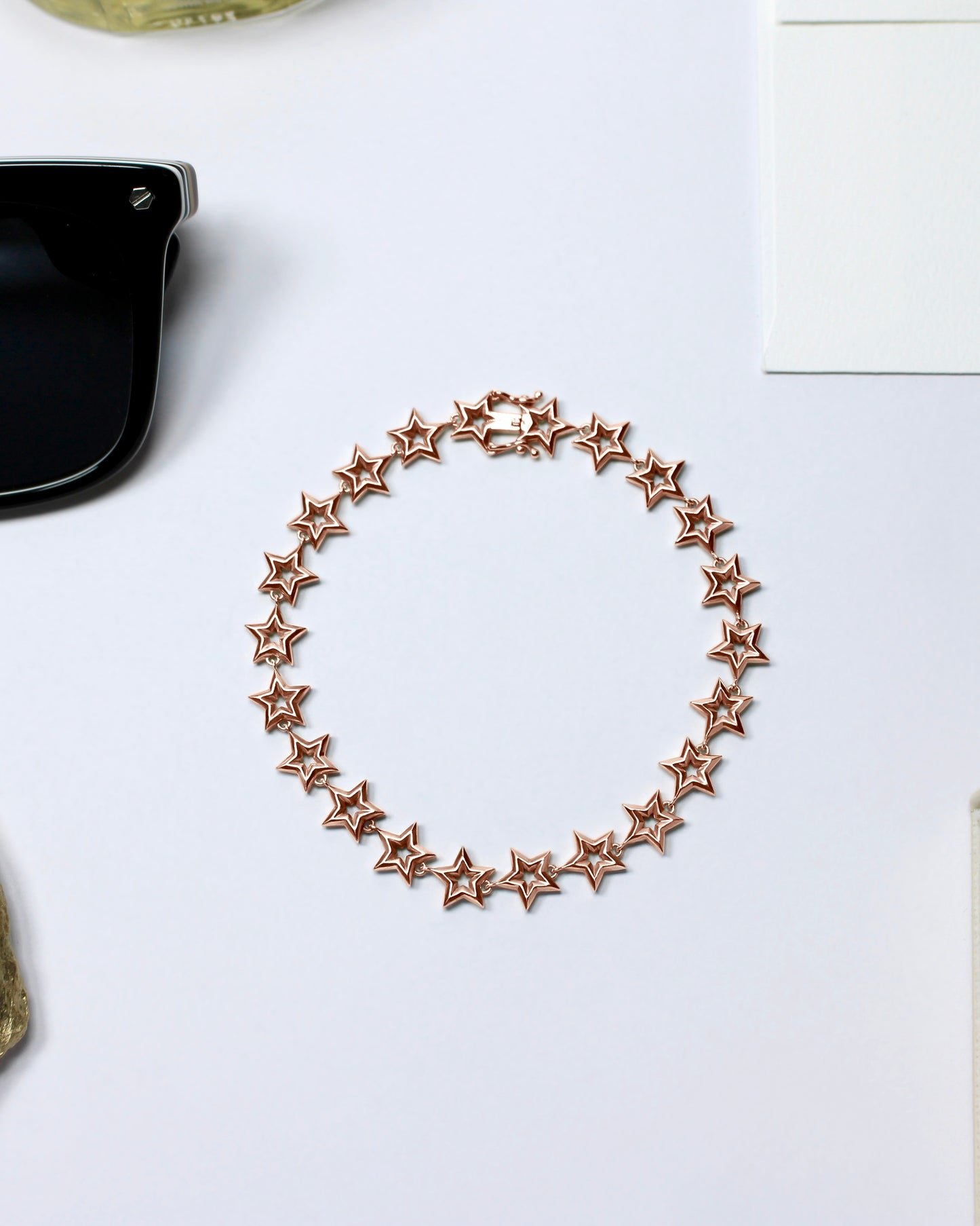 Star Link Bracelet in 18K Gold