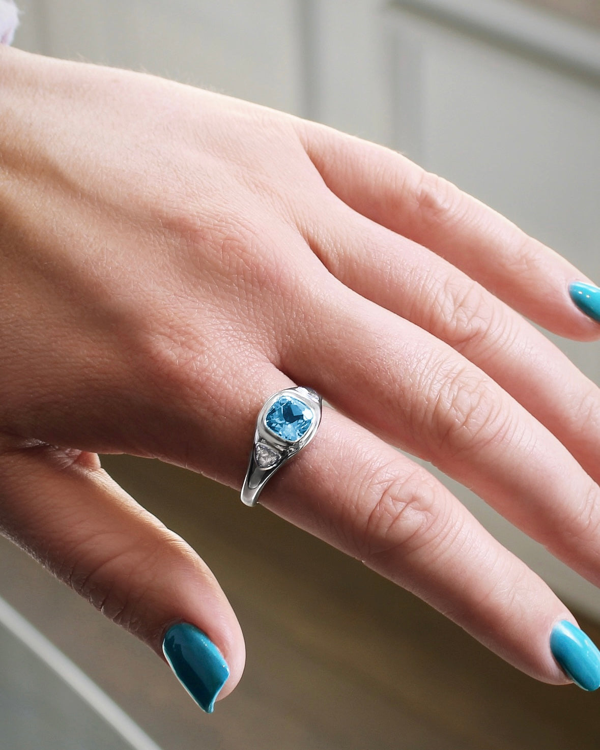 Puff Ring in Sterling Silver