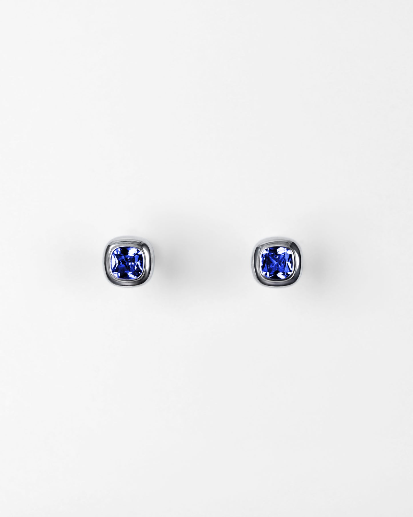 Puff Stud Earrings in Sterling Silver