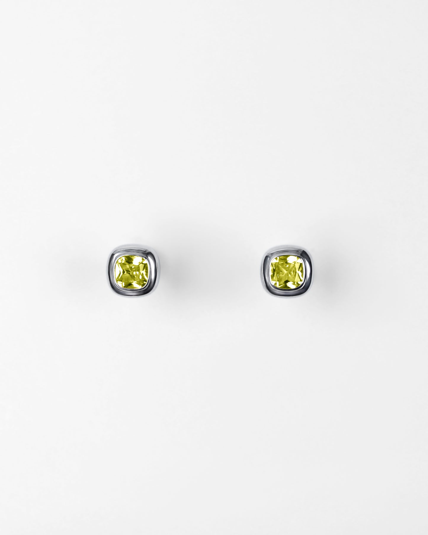Puff Stud Earrings in Sterling Silver