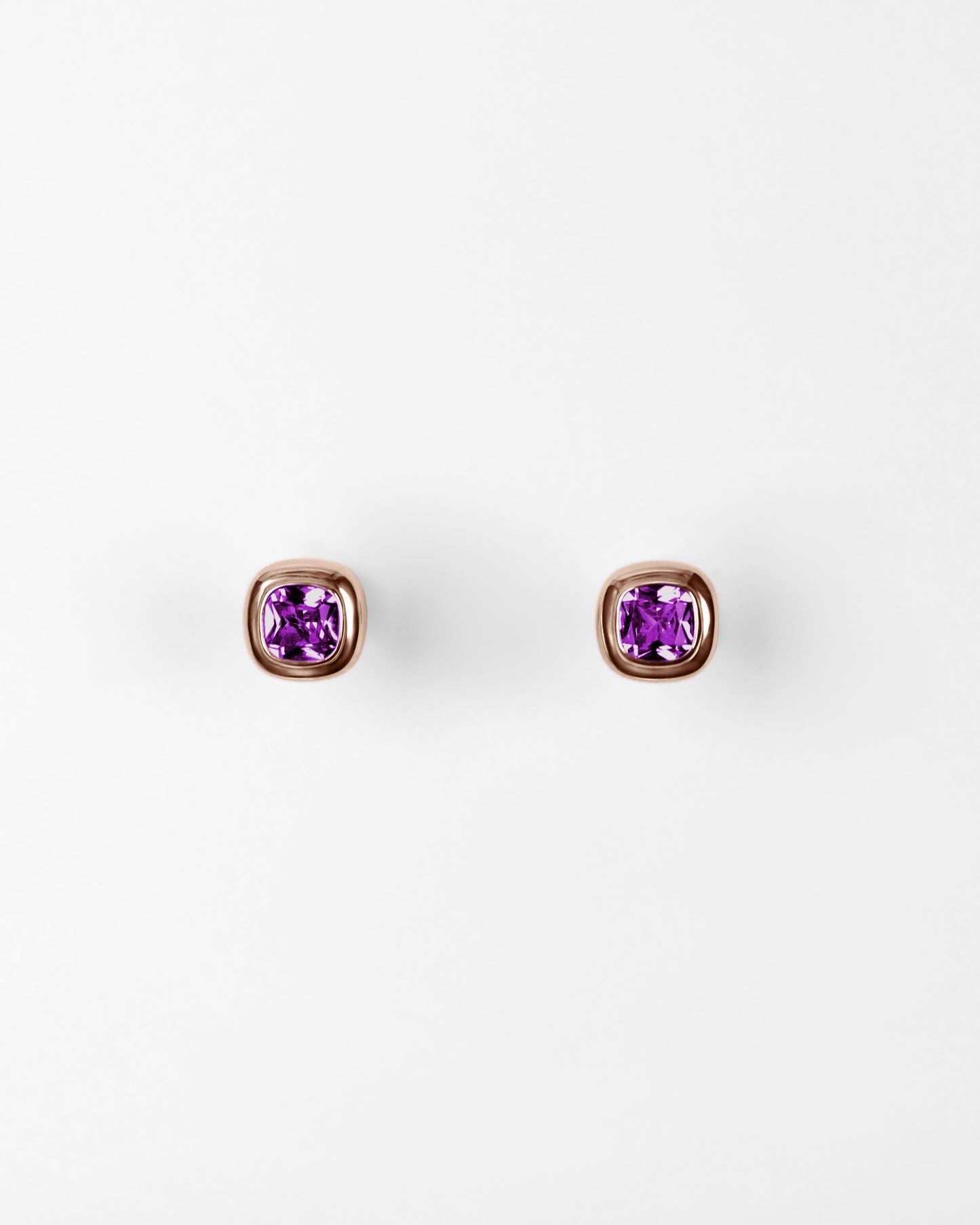 Puff Stud Earrings in 18K Gold