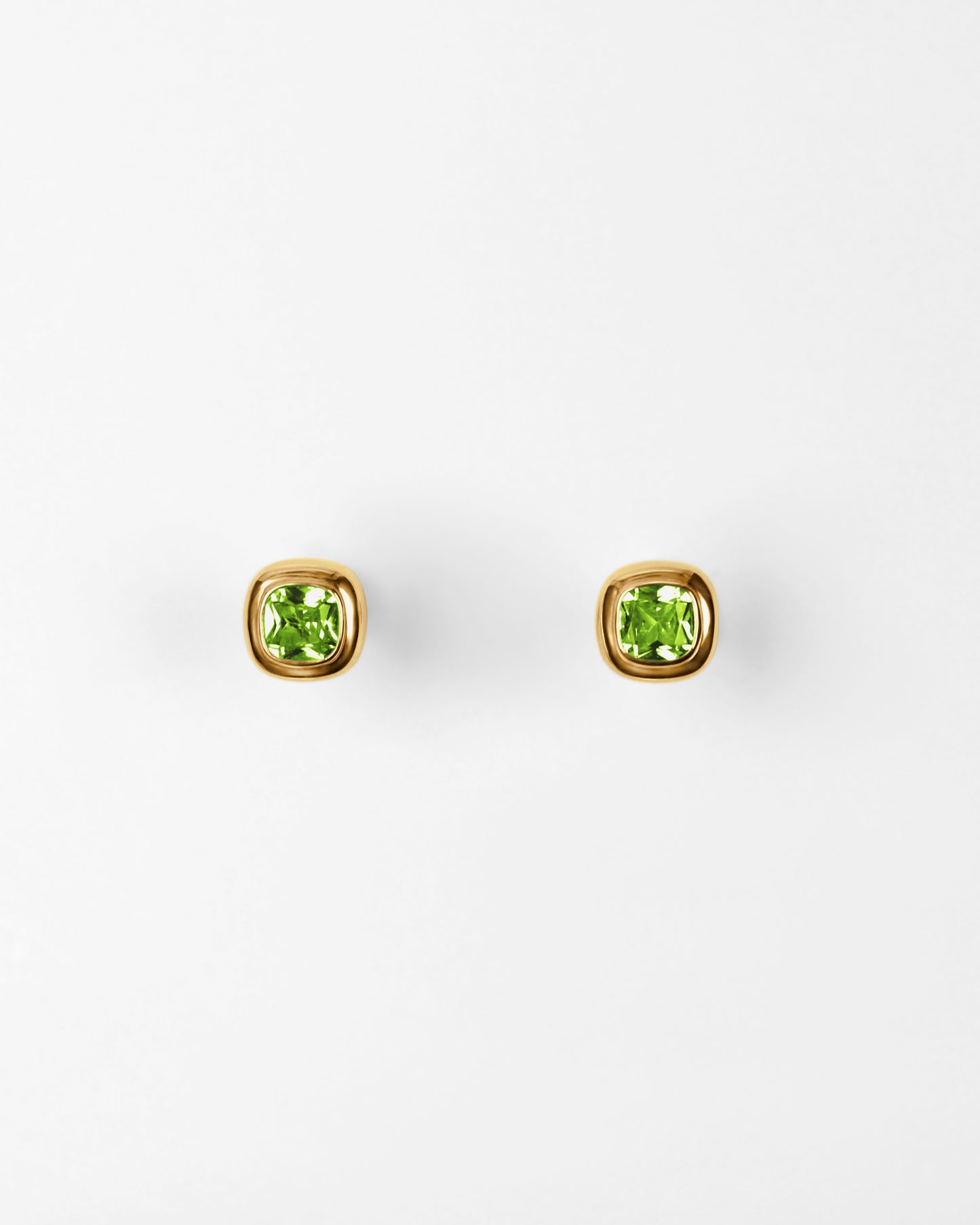 Puff Stud Earrings in 18K Gold