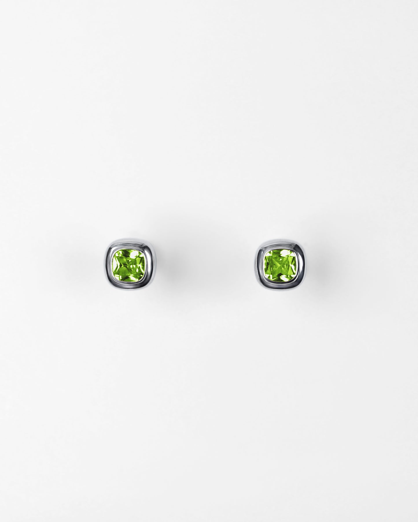 Puff Stud Earrings in Sterling Silver