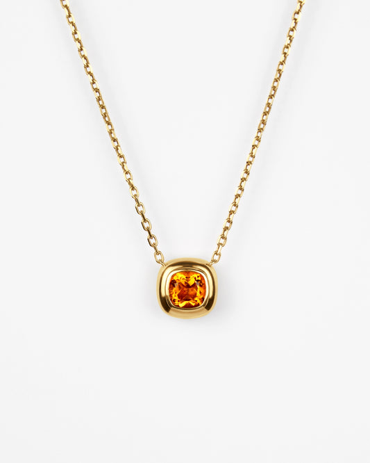 Large Puff Pendant in 18K Gold