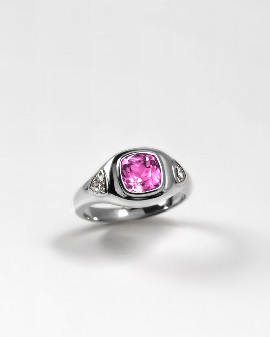 Puff Ring in Sterling Silver