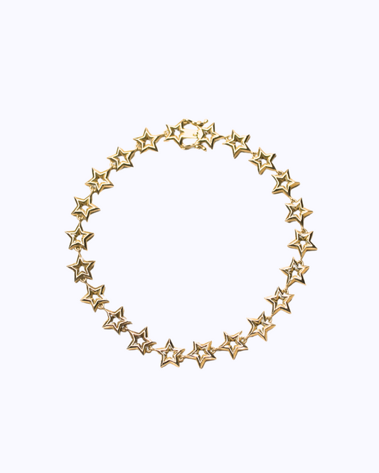 Star Link Bracelet in 18K Gold